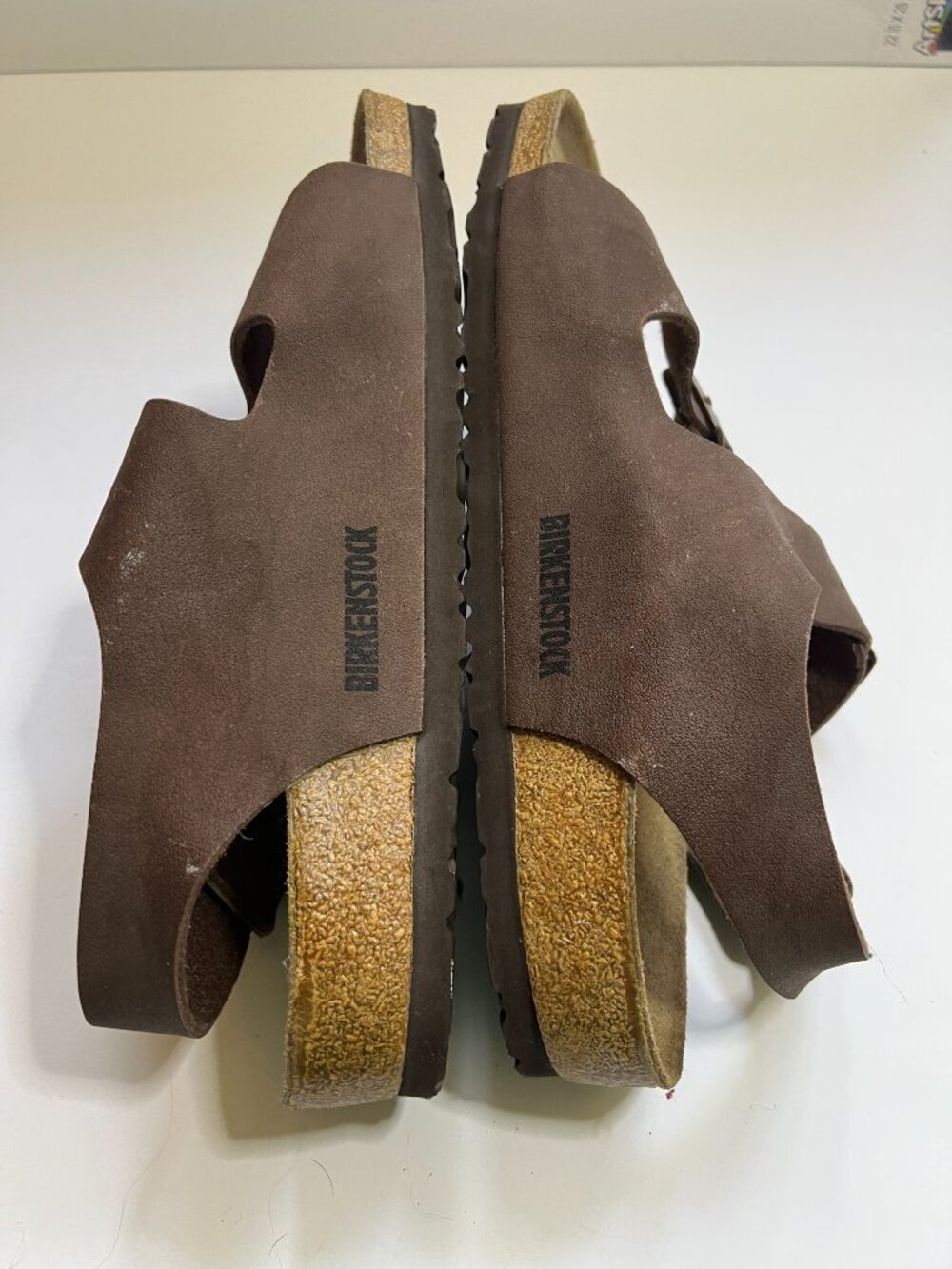 Birkenstock Milano Habana Brown Oiled Leather Sandals. W 9-91/2 M 12- 12 1/2 - Picture 4 of 7